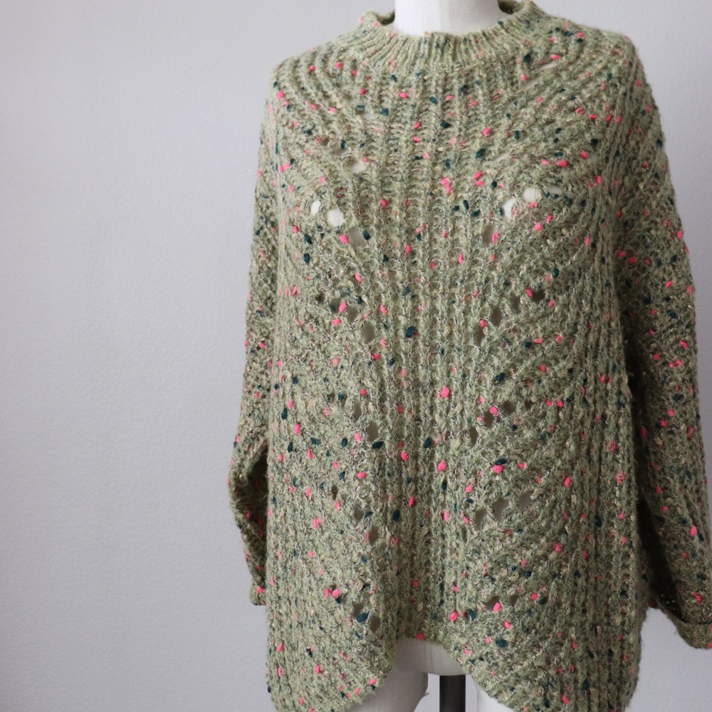 Green frenchie knit sweater